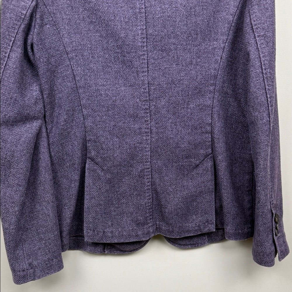 NVSCO 2107 Purple wool blend single breasted Blazer Jacket us 10 - Picture 10 of 11